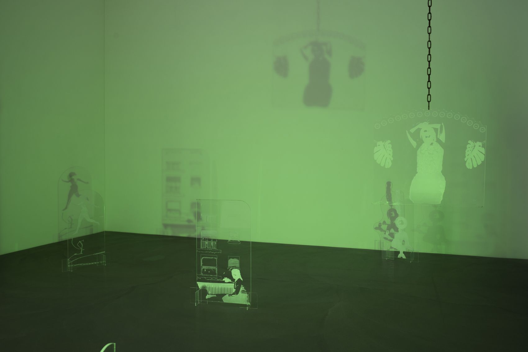 Plattform 24 GEMMA USHENGEWE, Désir d’opacité, 2024, Ausstellungsansicht Plattform24, Kunstmuseum Appenzell, ©Claude Barrault