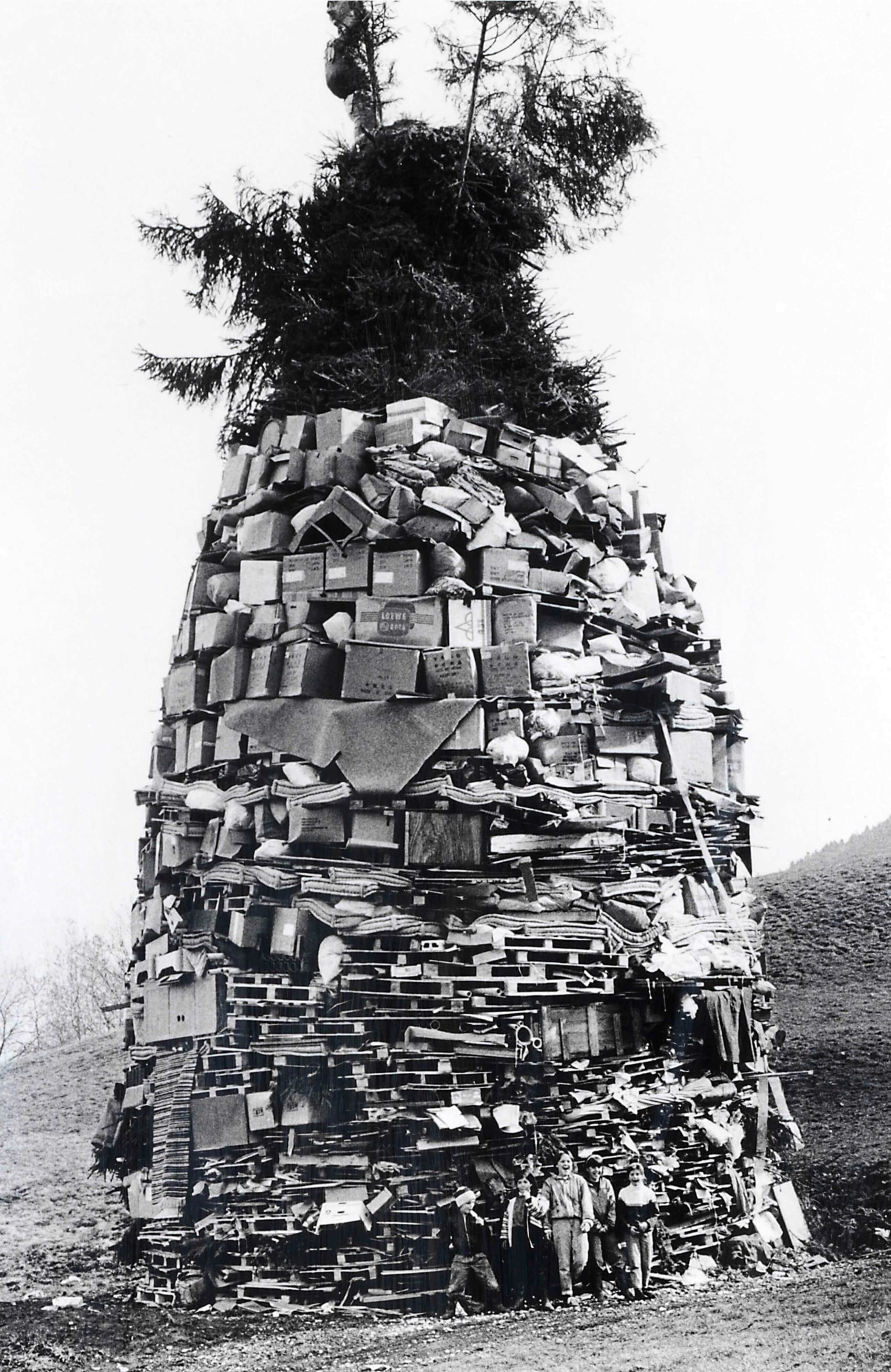 Riedfunken, 1977, Foto: Funkenverein Ried Appenzell Riedfunken, 1977, Foto: Funkenverein Ried Appenzell