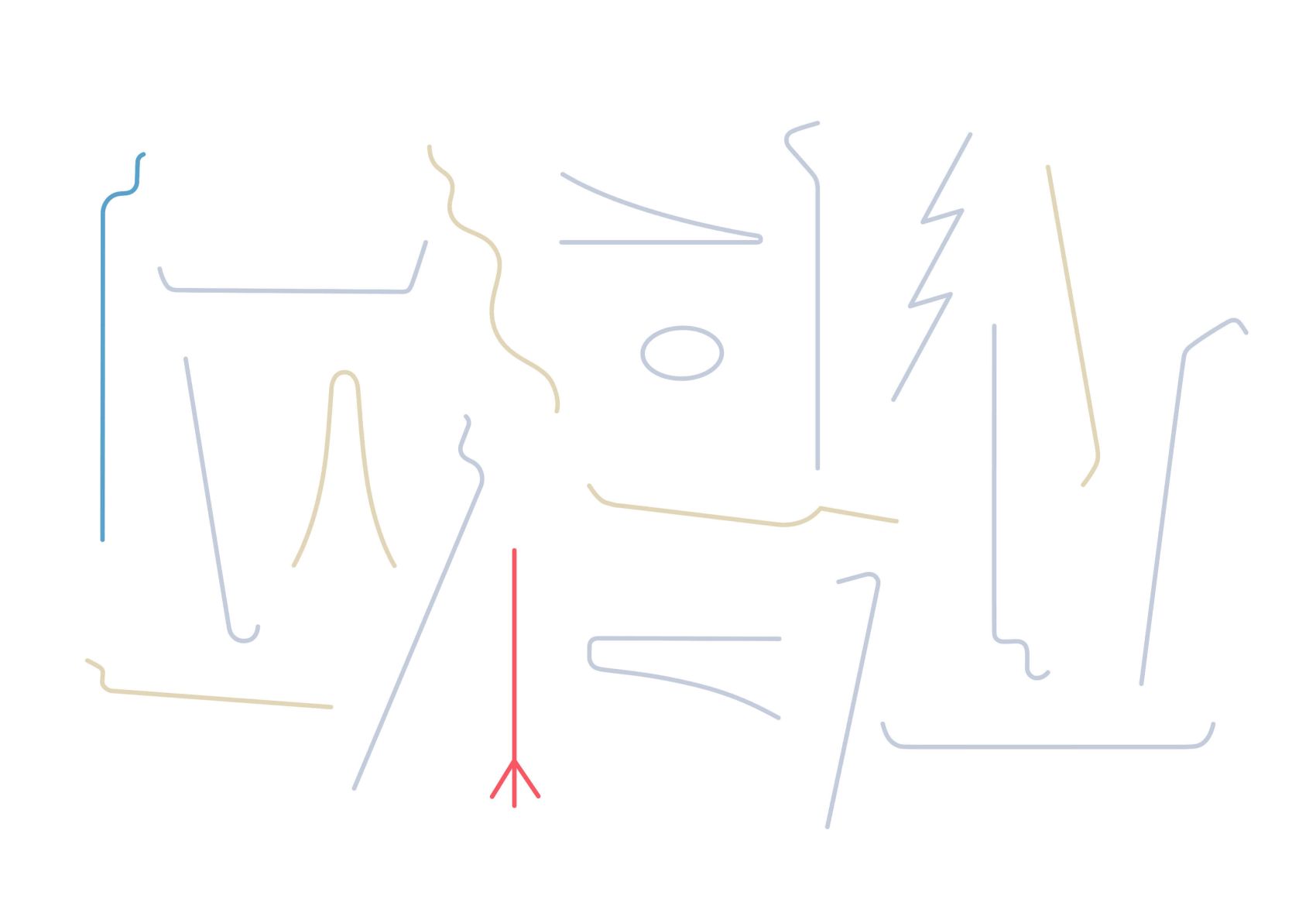 Sketch of the light signs of Roots (2023)