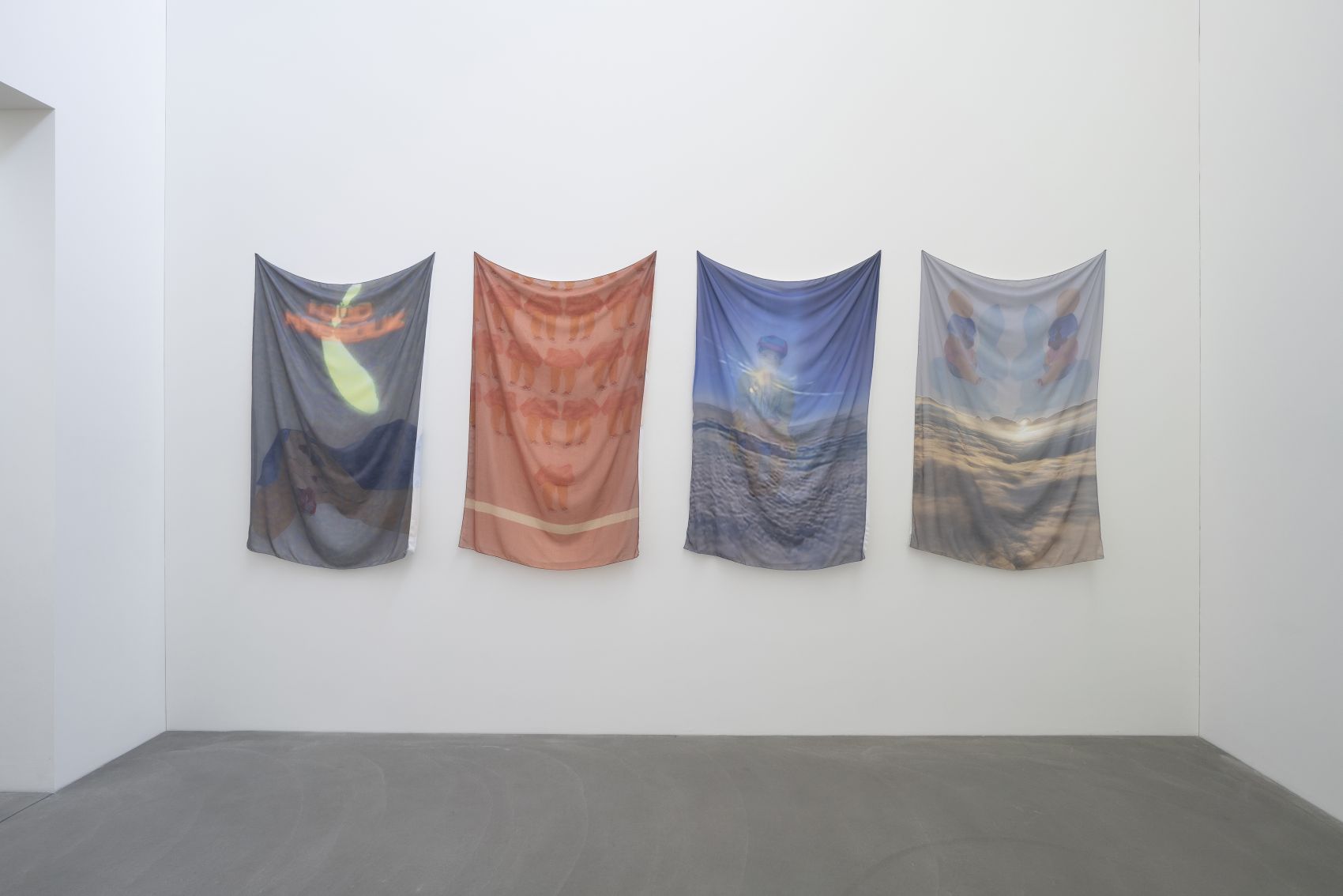 Plattform 24 MOHAMED AL-BAKERI, Pursuing Opacity: The Return of the Pink Balloon, 2024, Exhibition view Plattform24, Kunstmuseum Appenzell, ©Claude Barrault