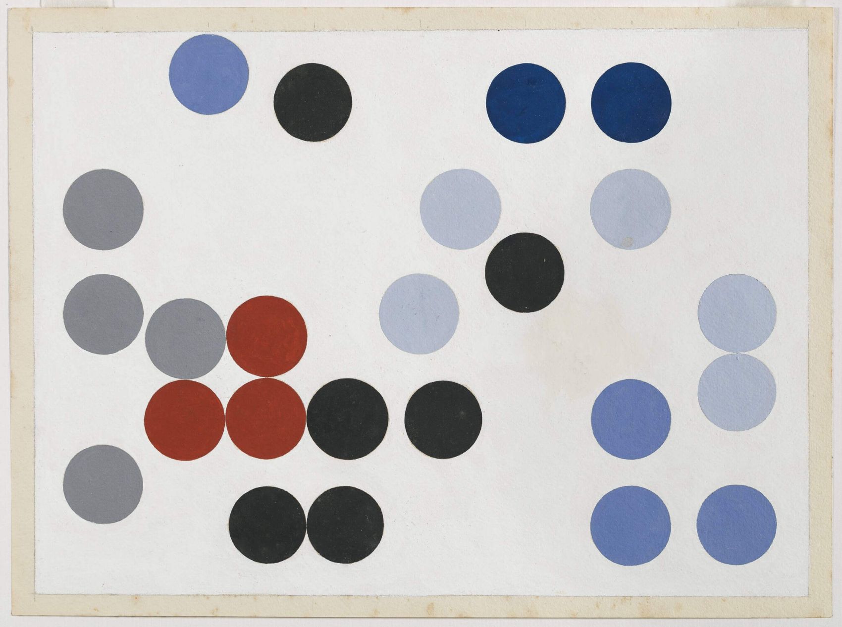 Sophie Taeuber ArpCercles mouvementés, 1934Gouache and pencil on paperCourtesy Fondazione Marguerite Arp, FMA3326 × 35 cmPhoto: Roberto Pellegrini