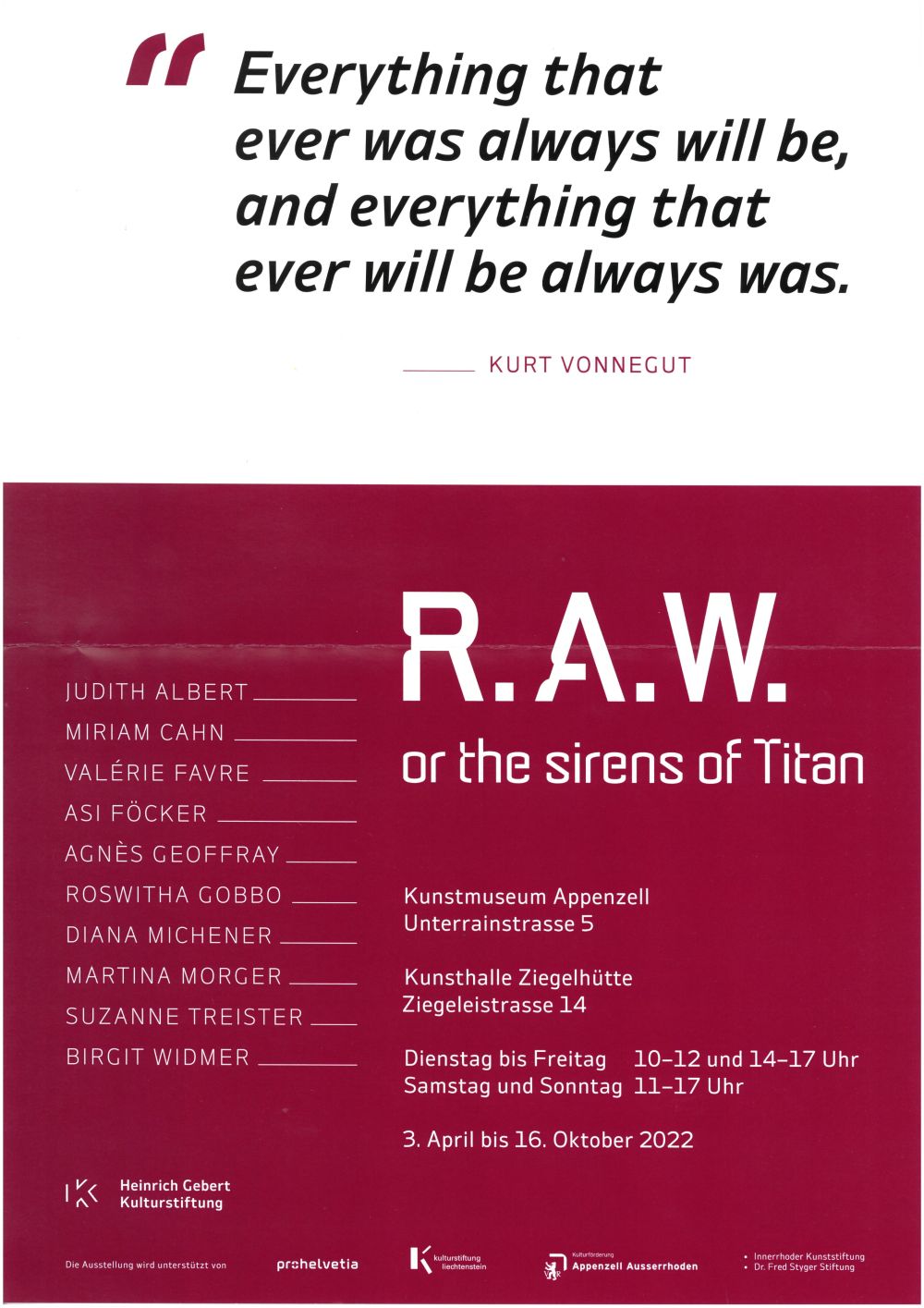 Poster «or the sirens of Titan»