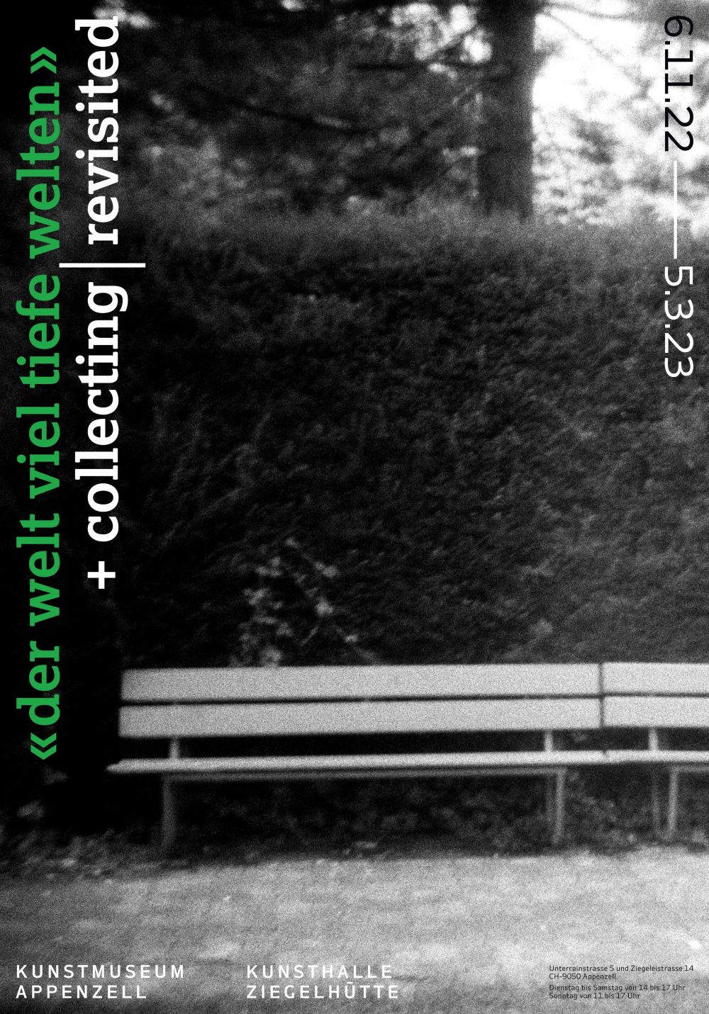 Poster ««der welt viel tiefe welten»»