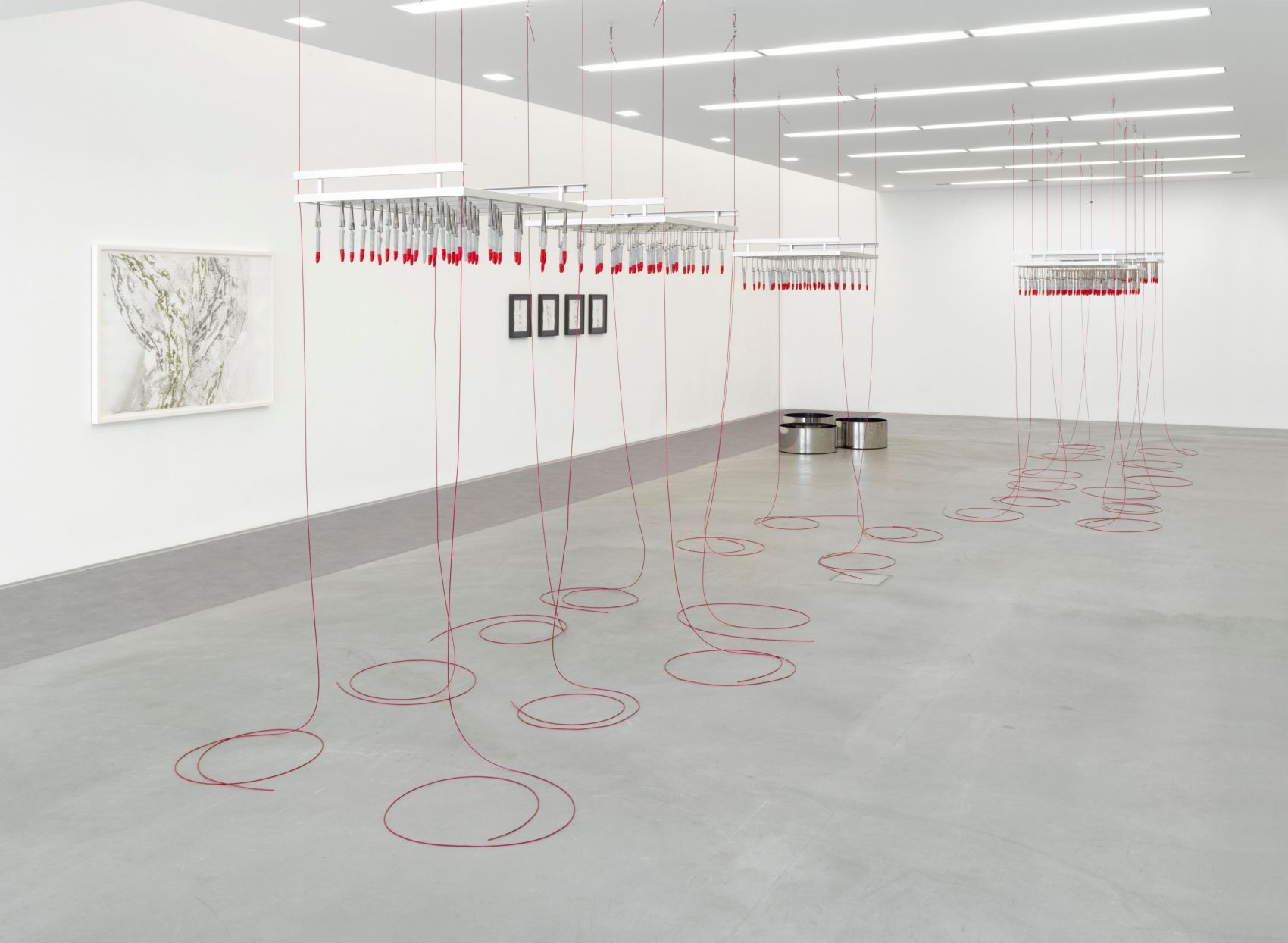 Exhibition view, Alice Channer. Heavy Metals / Silk Cut, 2.7. – 8.10.2023, Kunstmuseum / Kunsthalle Appenzell, photo: Roman März