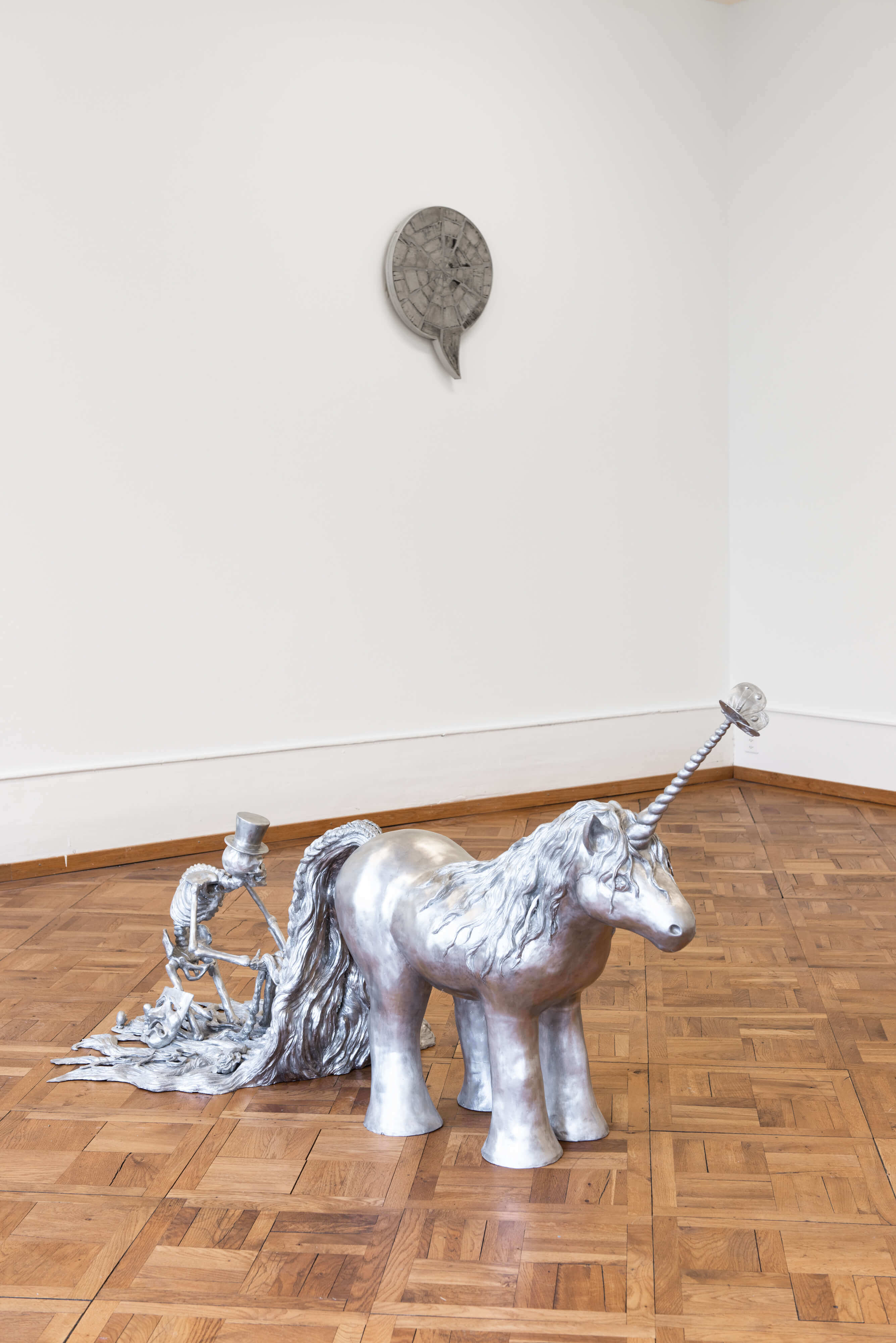 The Pony, 2004Brushed aluminium&nbsp;/ courtesy the artist /&nbsp;photo: Lea Kunz
