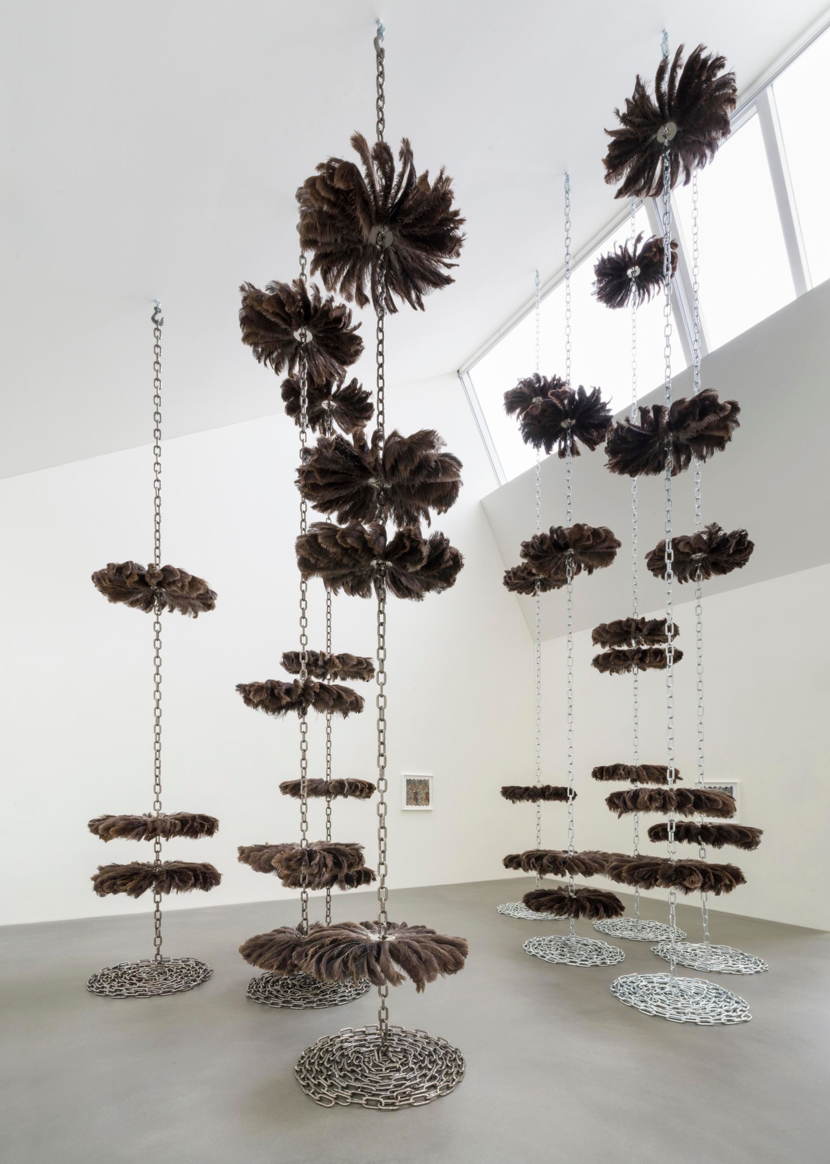 
Ausstellungsansicht, Alice Channer. Heavy Metals / Silk Cut, 2.7. – 8.10.2023, Kunstmuseum / Kunsthalle Appenzell, Foto: Roman März
