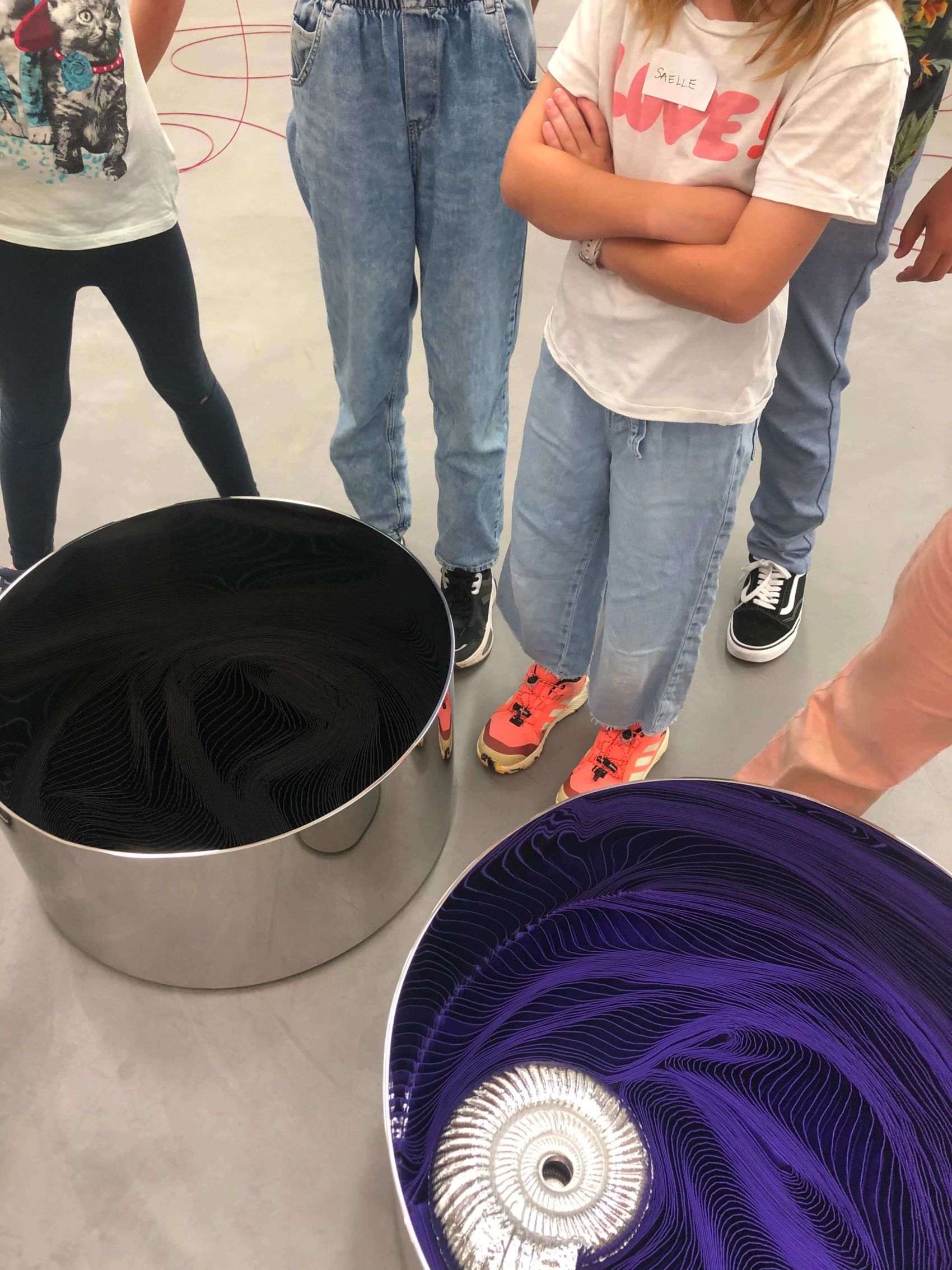 Workshop in der Ausstellung von Liz Channer