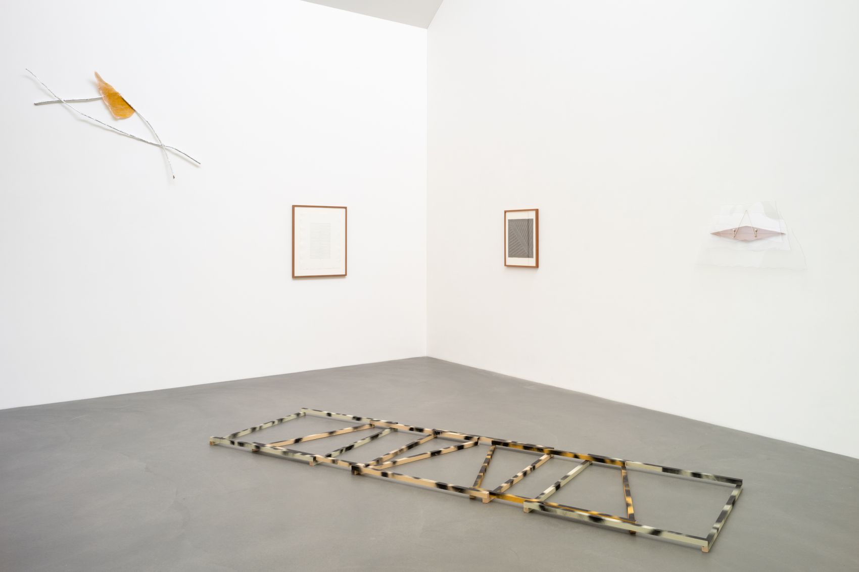 Ausstellungsansicht, Daiga Grantina. Notes on Kim Lim, Kunstmuseum Appenzell, CH, 20.10.2024 – 4.5.2025, Foto: Toan Vu-Huu, ©2024, ProLitteris, Zürich