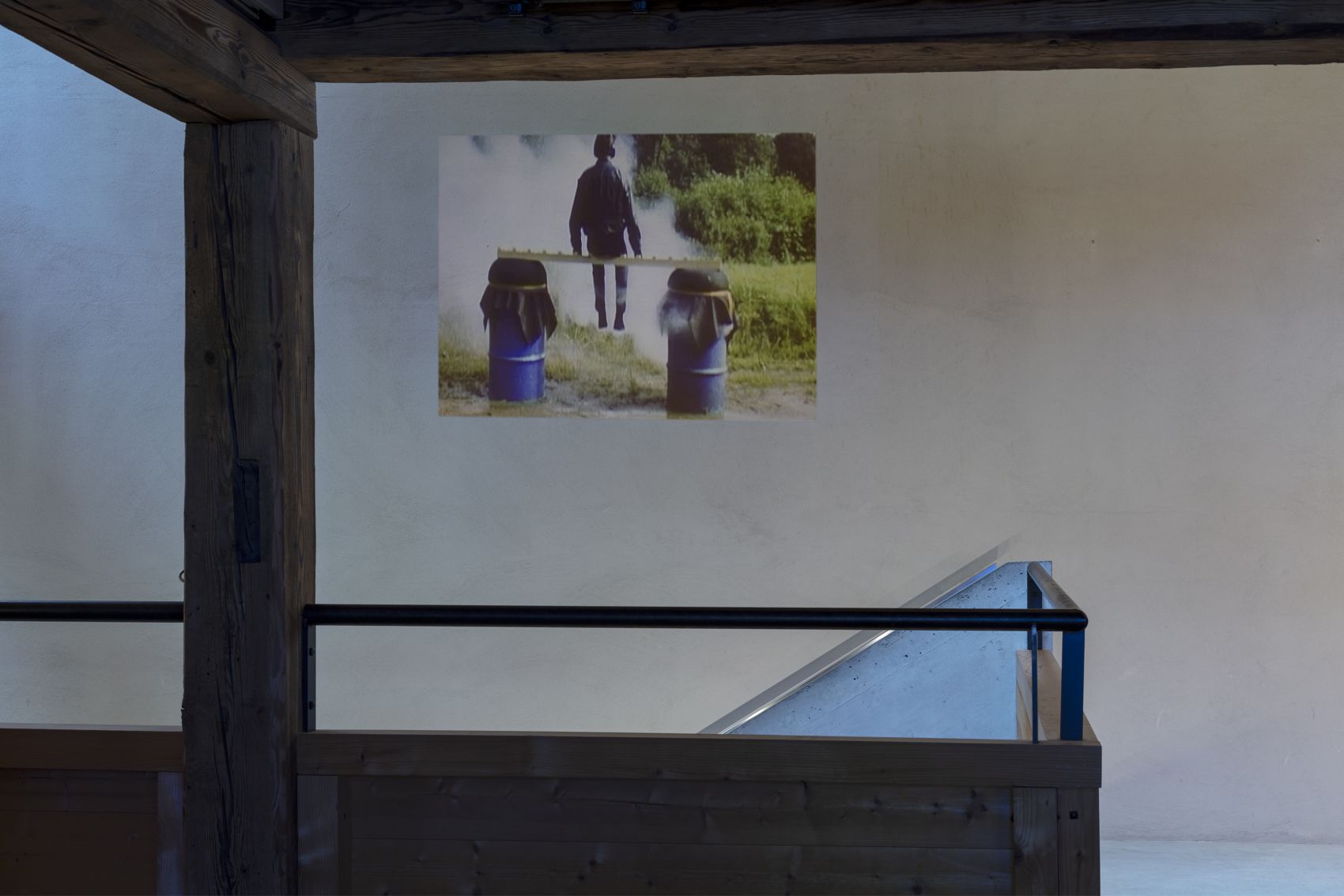Exhibition view, Roman Signer. Films, Kunsthalle Appenzell, CH, 25.5. – 14.9.2025, photo: Stefan Rohner