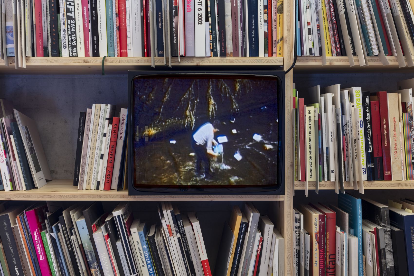 Exhibition view, Roman Signer. Films, Kunsthalle Appenzell, CH, 25.5. – 14.9.2025, photo: Stefan Rohner